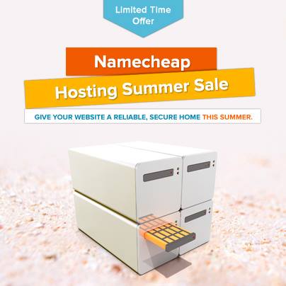 namecheap hosting summer sale