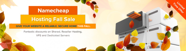 namecheap hosting fall sale