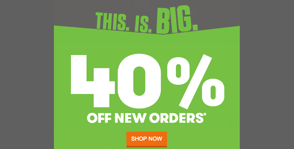 Shop orders. Natural product save 40% off.