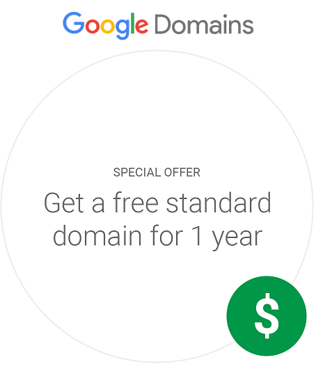 Google free domain 1 year