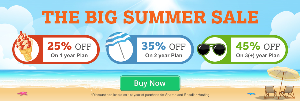 Big Summer Sale BigRock discounts 45 hosting