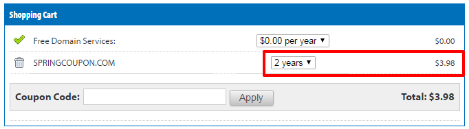 Netfirms .COM domain 1.99 usd