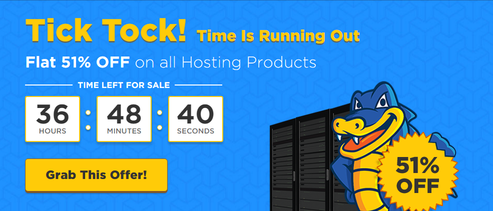 Flat 51 Off All HostGator India Hosting Plans copy