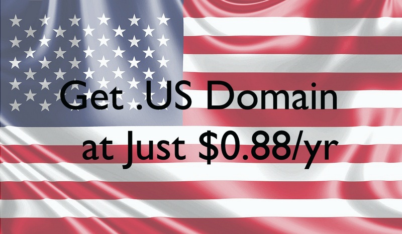 .US domain name 88 cents at Namecheap