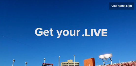 Free .LIVE domain at Namedotcom