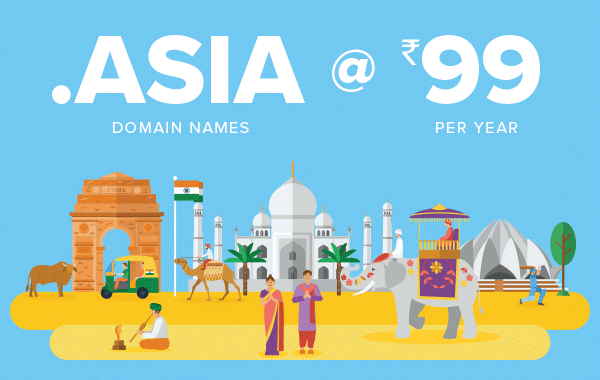 .Asia Domain Rs 99 at BigRock