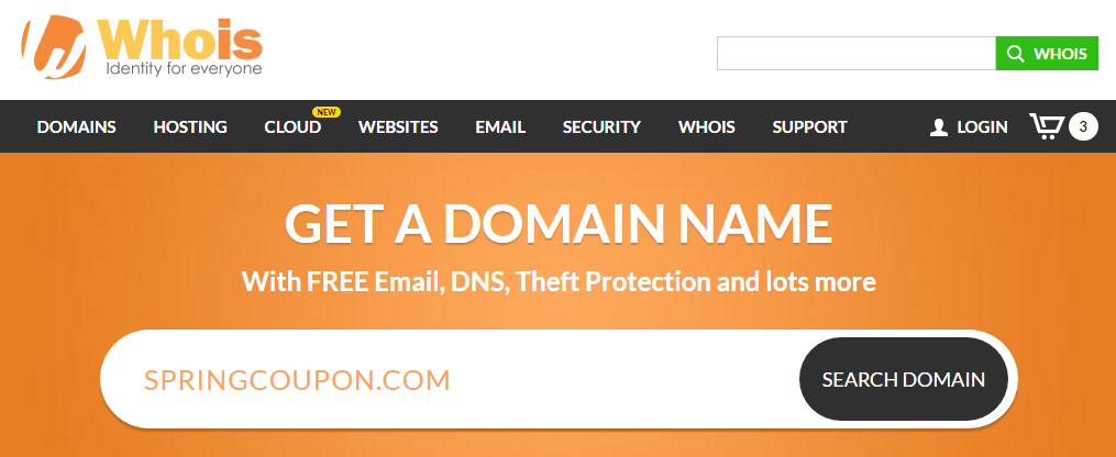 Whois.com discounts .COM domain just 4.88 usd