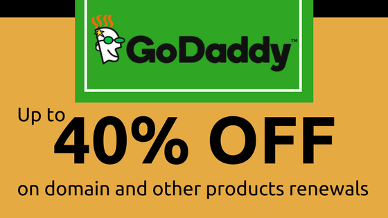 Save Up To 40 When You Renew At Godaddy Spring Coupon Images, Photos, Reviews