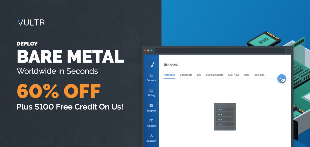 Save 60 On Bare Metal Cloud Servers With Vultr Spring Coupon Images, Photos, Reviews