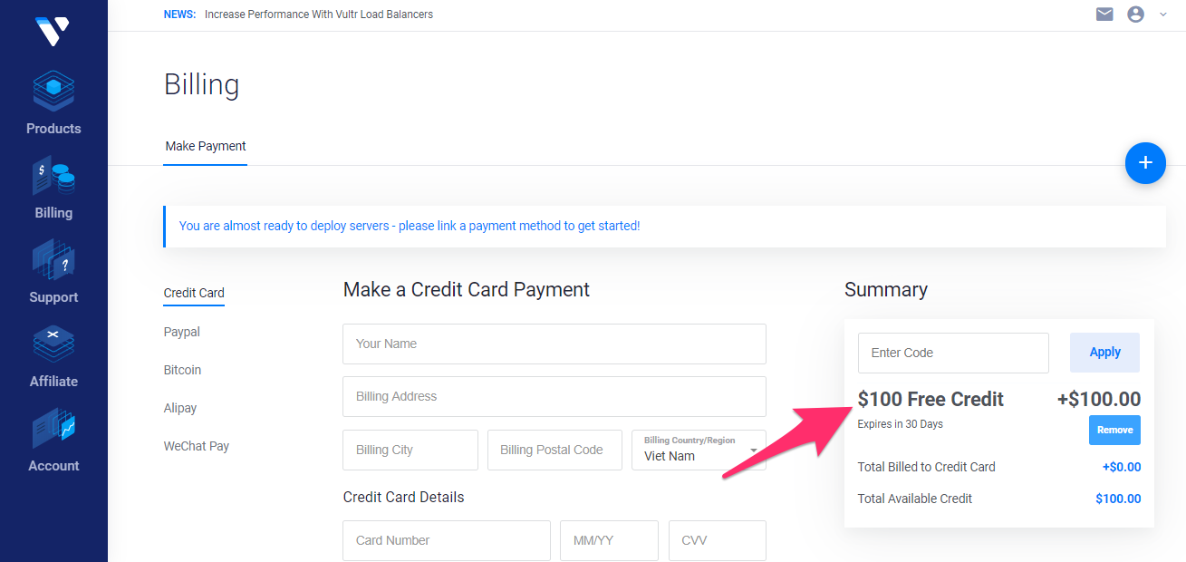 Vultr Coupon Codes April 2020 Get Up To 103 Free Credit Images, Photos, Reviews